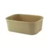 PacknWood Rectangular Kraft Meal Box With Lamination - 24oz 6.8 x 4.8 x 2.2'' - 200 pcs