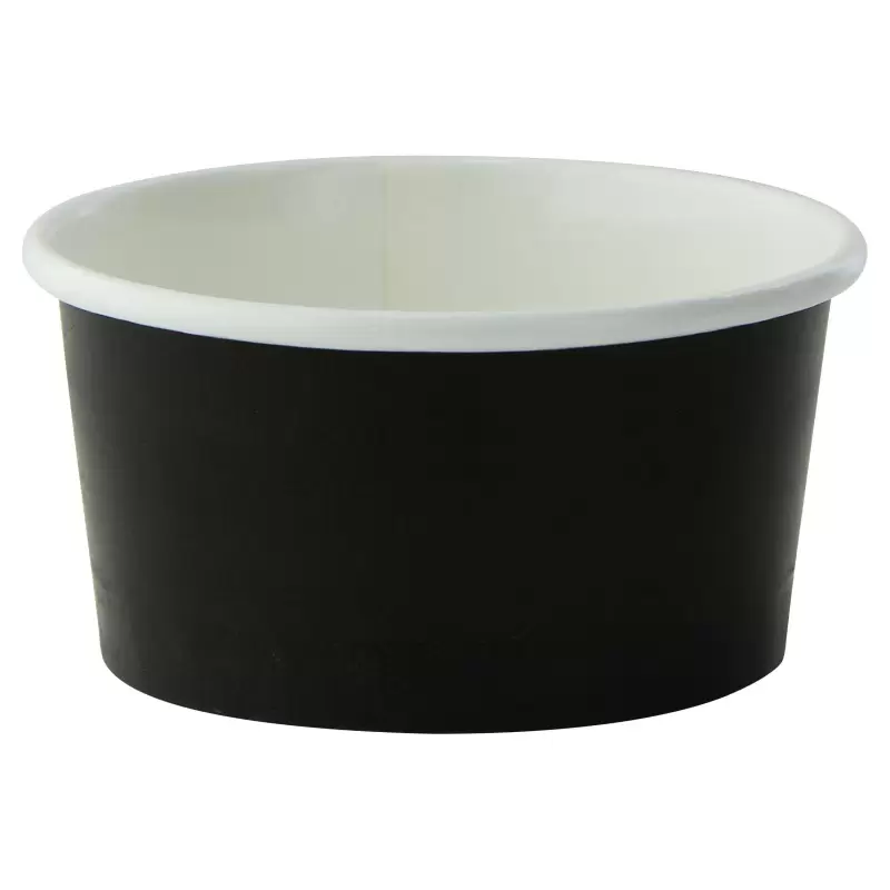 PacknWood Black Paper Cup - 3oz Diam.2.95'' H:1.4'' - 1000 pcs PacknWood Black Paper Cup - 3oz Diam.2.95'' H:1.4'' - 1000 pcs