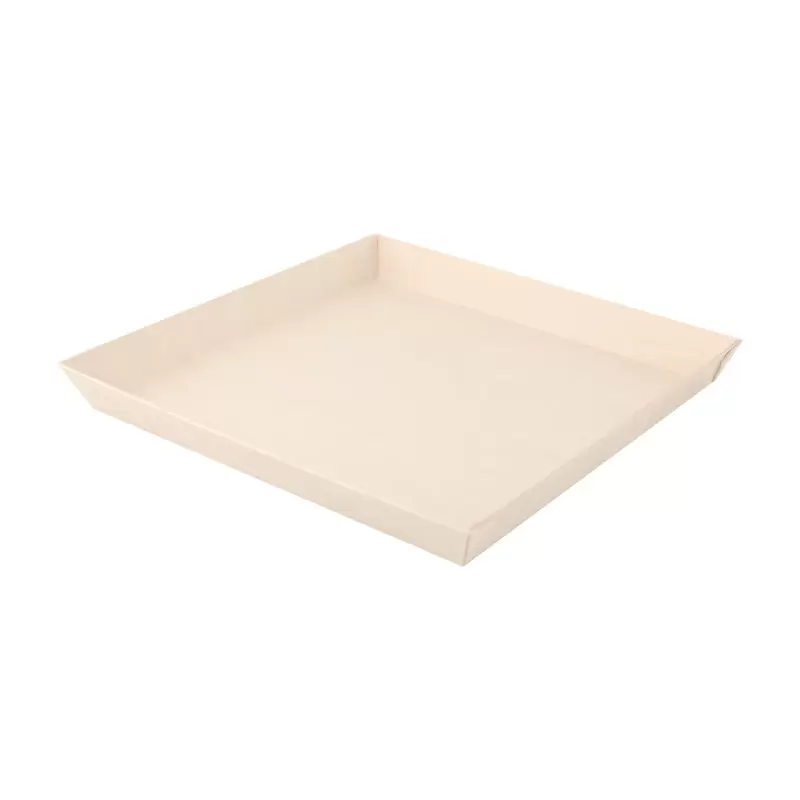 PacknWood Square "Samurai" Wooden Dish - 42oz 9 x 9 x 1'' - 100 pcs PacknWood Square "Samurai" Wooden Dish - 42oz 9 x 9 x 1'' - 100 pcs