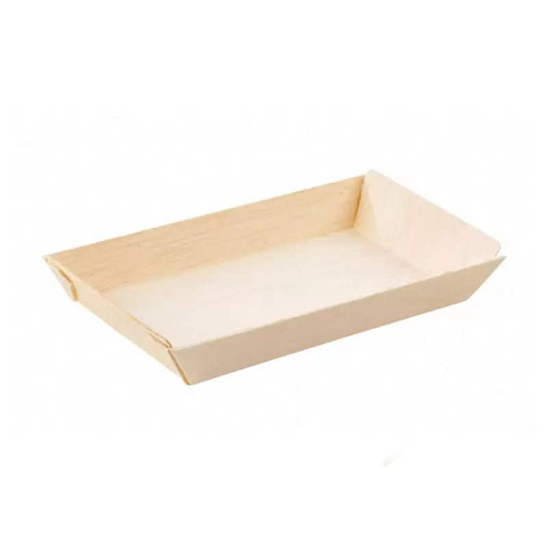 PacknWood Rectangular "Samurai" Wooden Dish - 5oz 5.1 x 2.5 x 0.79'' - 100 pcs PacknWood Rectangular "Samurai" Wooden Dish - 5oz 5.1 x 2.5 x 0.79'' - 100 pcs