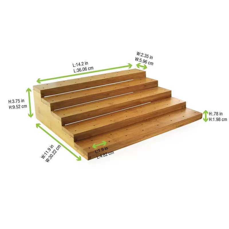 PacknWood Bamboo Pick Holder For 75 Picks - 14.2 x 12 x 3.75'' - 2 pcs PacknWood Bamboo Pick Holder For 75 Picks - 14.2 x 12 x 3.75'' - 2 pcs