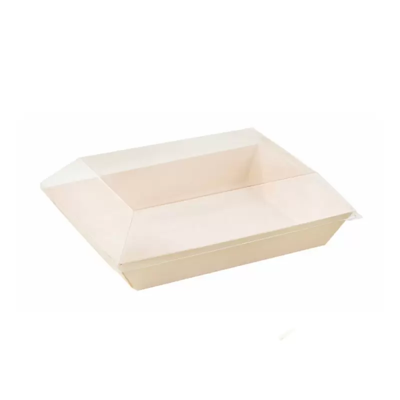PacknWood Clear Pet Lid For 210Sambq130 - 5.11 x 7.08 x 0.78'' - 100 pcs PacknWood Clear Pet Lid For 210Sambq130 - 5.11 x 7.08 x 0.78'' - 100 pcs