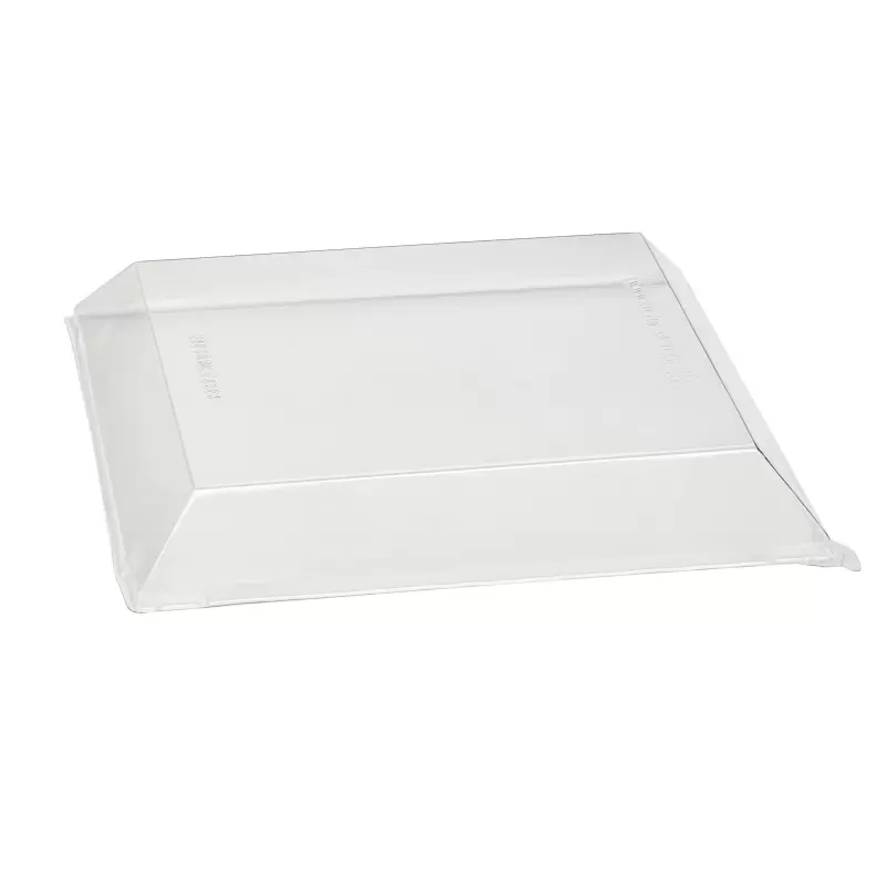 PacknWood Clear Pet Lid For 210Sambq2323 - 9.05 x 9.05 x 1.33'' - 100 pcs PacknWood Clear Pet Lid For 210Sambq2323 - 9.05 x 9.05 x 1.33'' - 100 pcs