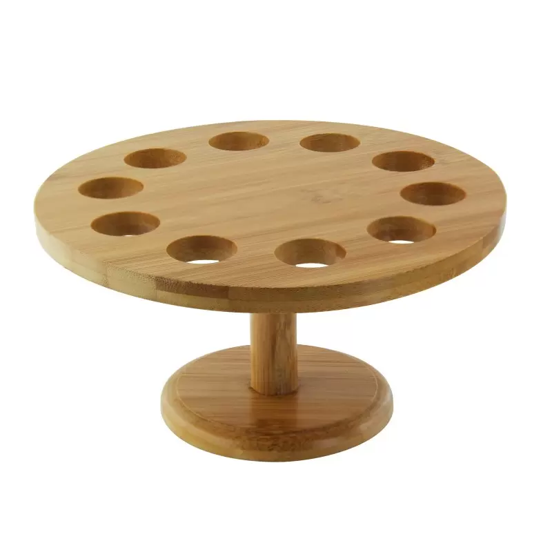 PacknWood 10 Holes Bamboo Cone And Temaki Display - 4oz 4.3 x 0.7'' - 2 pcs PacknWood 10 Holes Bamboo Cone And Temaki Display - 4oz 4.3 x 0.7'' - 2 pcs