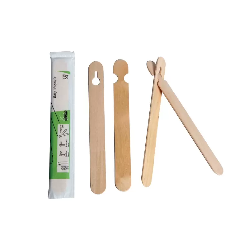 PacknWood Easy Wooden Chopsticks Wrapped By Pair - 5.9'' - 1000 pcs PacknWood Easy Wooden Chopsticks Wrapped By Pair - 5.9'' - 1000 pcs