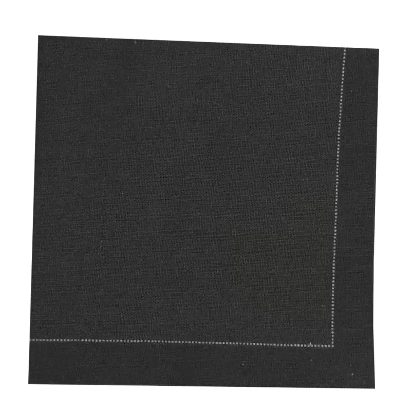 PacknWood Luxury Black Night Cotton Table Napkin - 15.8'' x 15.8'' - 100 pcs PacknWood Luxury Black Night Cotton Table Napkin - 15.8'' x 15.8'' - 100 pcs