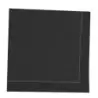 PacknWood Luxury Black Night Cotton Table Napkin - 15.8'' x 15.8'' - 100 pcs
