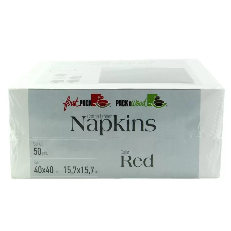 PacknWood Luxury Red Wine Cotton Table Napkin - 15.8'' x 15.8'' - 100 pcs PacknWood Luxury Red Wine Cotton Table Napkin - 15.8'' x 15.8'' - 100 pcs