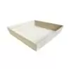 PacknWood Heavy Duty Wooden Tray - 14.75 x 14.75 x 3'' - 10 pcs