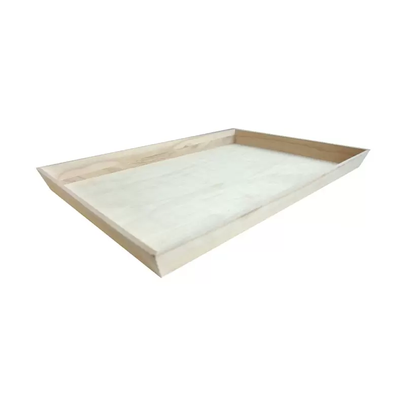 PacknWood Heavy Duty Wooden Tray - 22.7 x 15.7 x 1.75'' - 10 pcs PacknWood Heavy Duty Wooden Tray - 22.7 x 15.7 x 1.75'' - 10 pcs