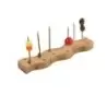 PacknWood 4 Holes Thick Bamboo Paddle Picks Holder + 20 Bamboo Paddle Picks - 4.1'' - 504 pcs