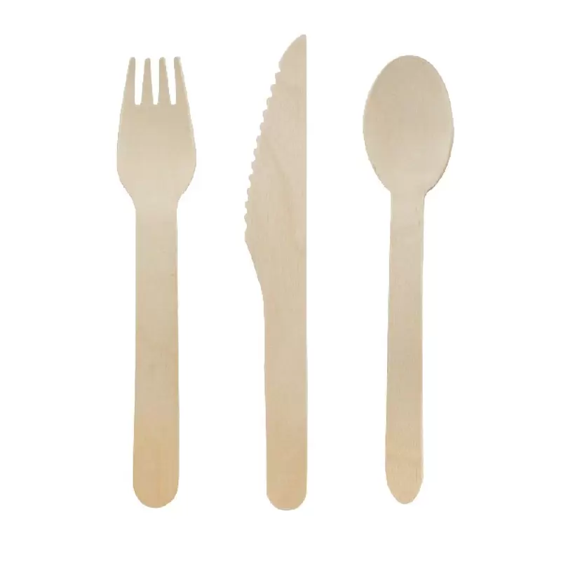 PacknWood Wooden Cutlery Kit (8Pcs Eack) 576Pcs (24X24Pcs) - Diam.6.49 x 0.82 x 0.31'' - 576 pcs PacknWood Wooden Cutlery Kit (8Pcs Eack) 576Pcs (24X24Pcs) - Diam.6.49 x 0.82 x 0.31'' - 576 pcs
