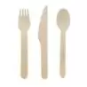 PacknWood Wooden Cutlery Kit (8Pcs Eack) 576Pcs (24X24Pcs) - Diam.6.49 x 0.82 x 0.31'' - 576 pcs