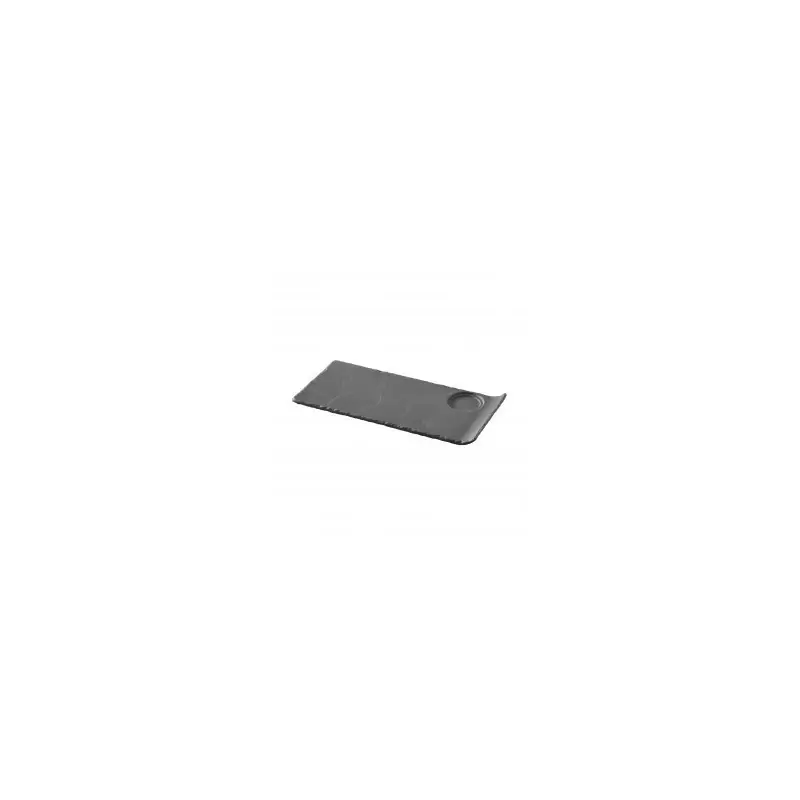 Revol Basalt Collection Gourmet Tray 2Wells 29 cm - Matt slate style - Set of 6 pcs Revol Basalt Collection Gourmet Tray 2Wells 29 cm - Matt slate style - Set of 6 pcs