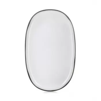 Revol Caractere Collection Oval Plate - White Cumulus - Set of 4 pcs