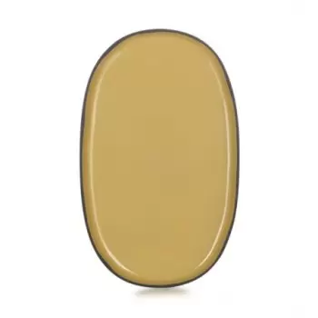 Revol Caractere Collection Oval Plate - Tumeric - Set of 4 pcs