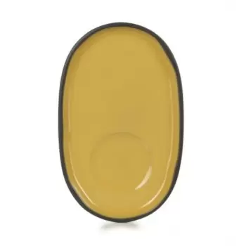 Revol Caractere Collection Saucer - Tumeric - Set of 4 pcs