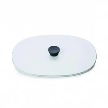 Revol Caractere Culinaire Collection Lid For Rect Dish 19x13 cm - White Cumulus - Set of 4 pcs