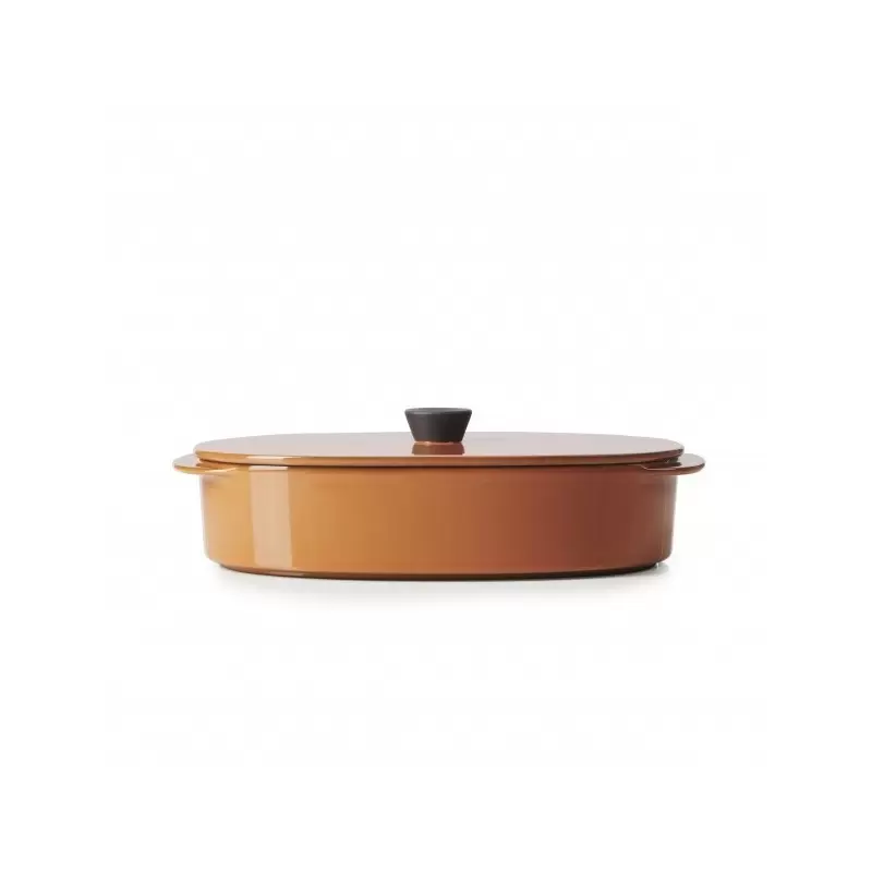 Revol Caractere Culinaire Collection Rect Dish With Lid 26x18. - Cinnamon - Set of 2 pcs Revol Caractere Culinaire Collection Rect Dish With Lid 26x18. - Cinnamon - Set of 2 pcs