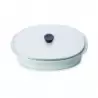 Revol Caractere Culinaire Collection Rect Dish With Lid 19x13 - White Cumulus - Set of 2 pcs