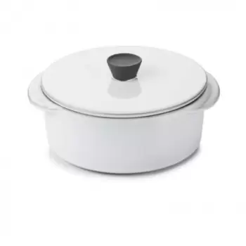 Revol Caractere Culinaire Collection Cocotte With Lid 25 cl - White Cumulus - Set of 6 pcs