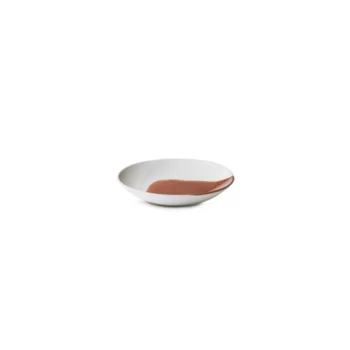 Revol Confluence Collection Deep Coupe Plate 27 cm - Cognac Alabaster white - Set of 4 pcs