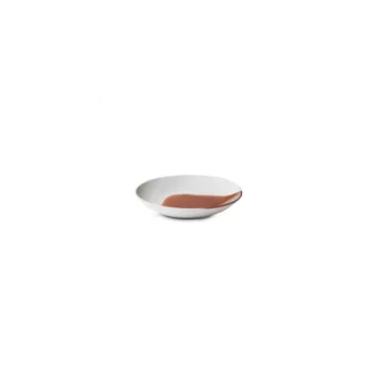 Revol Confluence Collection Deep Coupe Plate 24 cm - Cognac Alabaster white - Set of 6 pcs