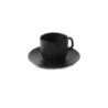 Revol Equinoxe Collection Tea Cup And Saucer 20 cl - Cast iron style - Set of 6 pcs