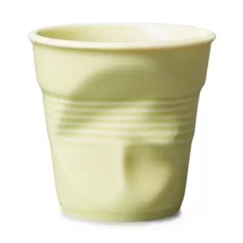 Revol Froisse Collection Cappuccino Tumbler 18 cl - Acid Yellow - Set of 6 pcs