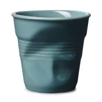 Revol Froisse Collection Cappuccino Tumbler 18 cl - Abyss blue - Set of 6 pcs