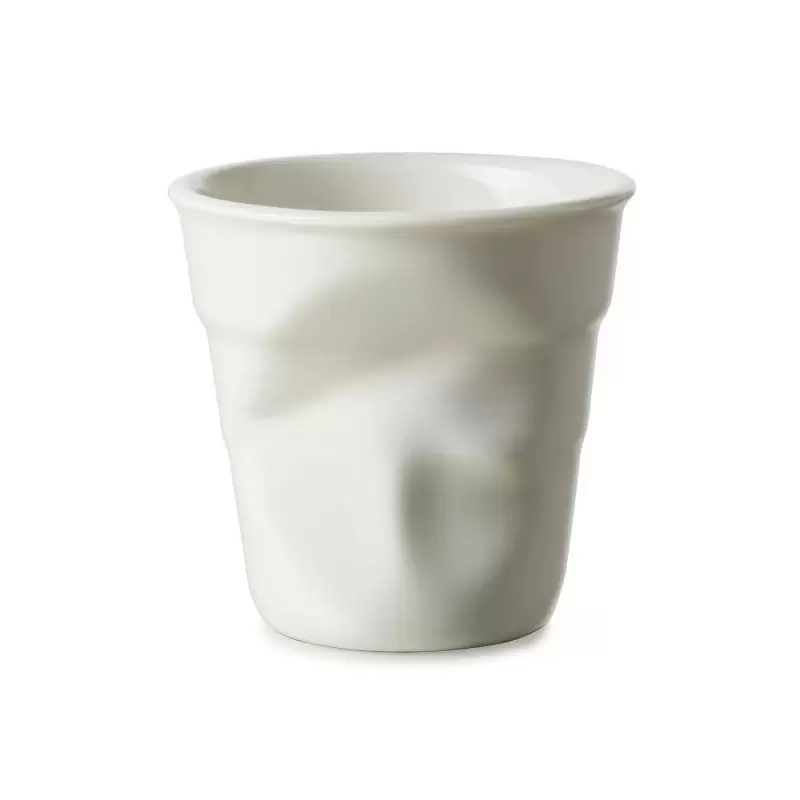 Revol Froisse Collection Cappuccino Tumbler 18 cl - Shell white - Set of 6 pcs Revol Froisse Collection Cappuccino Tumbler 18 cl - Shell white - Set of 6 pcs