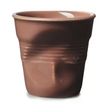 Revol Froisse Collection Cappuccino Tumbler 18 cl - Burned Earth - Set of 6 pcs