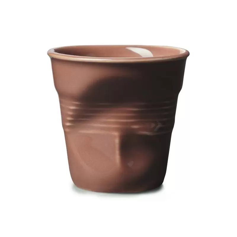 Revol Froisse Collection Cappuccino Tumbler 18 cl - Burned Earth - Set of 6 pcs Revol Froisse Collection Cappuccino Tumbler 18 cl - Burned Earth - Set of 6 pcs