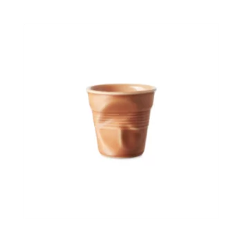 Revol Froisse Collection Froisses Expresso Tumbler 8 cl - Sienna earth - Set of 6 pcs