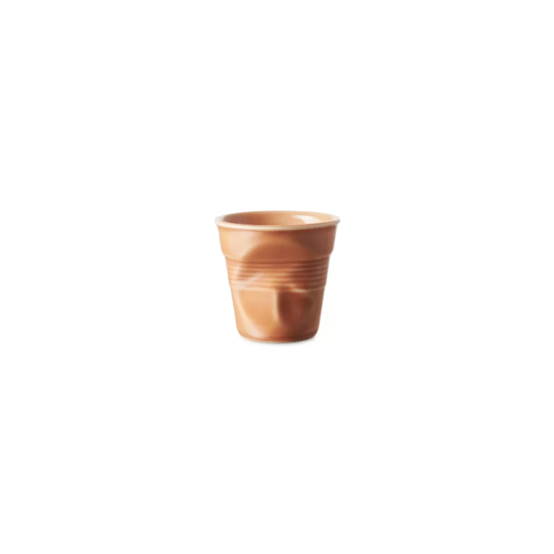 Revol Froisse Collection Froisses Expresso Tumbler 8 cl - Sienna earth - Set of 6 pcs Revol Froisse Collection Froisses Expresso Tumbler 8 cl - Sienna earth - Set of 6 pcs
