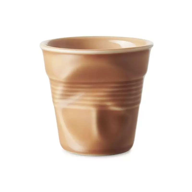 Revol Froisse Collection Cappuccino Tumbler 18 cl - Sienna earth - Set of 6 pcs Revol Froisse Collection Cappuccino Tumbler 18 cl - Sienna earth - Set of 6 pcs