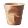 Revol Froisse Collection Cappuccino Tumbler 18 cl - Sienna earth - Set of 6 pcs