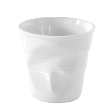 Revol Froisse Collection Espresso Tumbler 8 cl - White - Set of 6 pcs