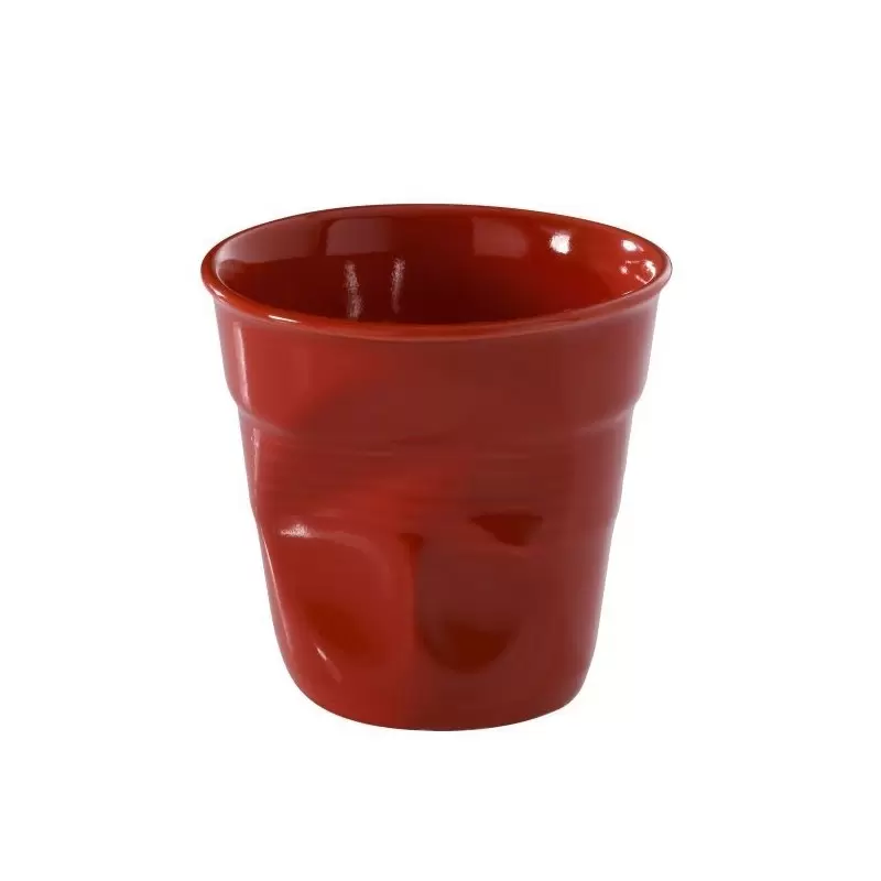 Revol Froisse Collection Cappuccino Tumbler 18 cl - Pepper red - Set of 6 pcs Revol Froisse Collection Cappuccino Tumbler 18 cl - Pepper red - Set of 6 pcs