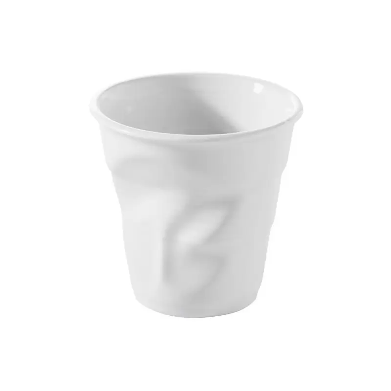 Revol Froisse Collection Cappuccino Tumbler 18 cl - White - Set of 6 pcs Revol Froisse Collection Cappuccino Tumbler 18 cl - White - Set of 6 pcs