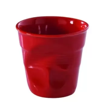 Revol Froisse Collection Espresso Tumbler 8 cl - Pepper red - Set of 6 pcs