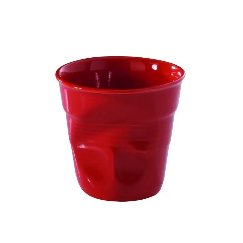 Revol Froisse Collection Espresso Tumbler 8 cl - Pepper red - Set of 6 pcs Revol Froisse Collection Espresso Tumbler 8 cl - Pepper red - Set of 6 pcs