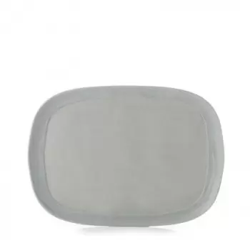 Revol No.W Collection Rectangular Plate 33 cm - Matt grey Recy clay - Set of 3 pcs