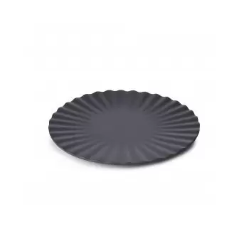 Revol Pekoe Collection Plate 21 cm - Black Smooth - Set of 4 pcs