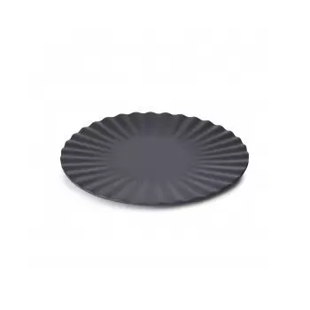 Revol Pekoe Collection Plate 17 cm - Black Smooth - Set of 4 pcs