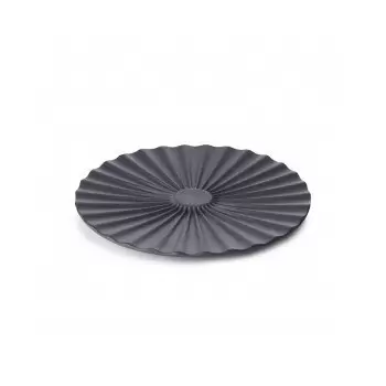 Revol Pekoe Collection Saucer /Plate 14 cm - Black Smooth - Set of 4 pcs