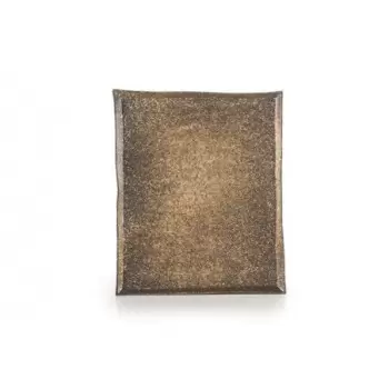 Revol Solstice Collection Rectangular Plate 21 cm - Slate Cosmos Gold - Set of 4 pcs