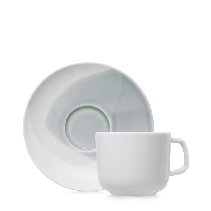 Revol Confluence Collection Espresso Cup And Saucer 8 cl\n\n - Fjord Alabaster white - Set of 6 pcs Revol Confluence Collection Espresso Cup And Saucer 8 cl\n\n - Fjord Alabaster white - Set of 6 pcs