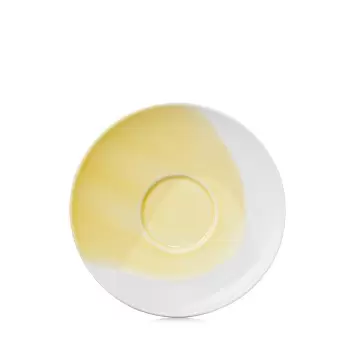 Revol Confluence Collection Espresso Saucer 8 cl - Saffron Alabaster white - Set of 6 pcs