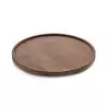 Revol En Scene Collection Round Tray With Edge 33 cm - Walnut
